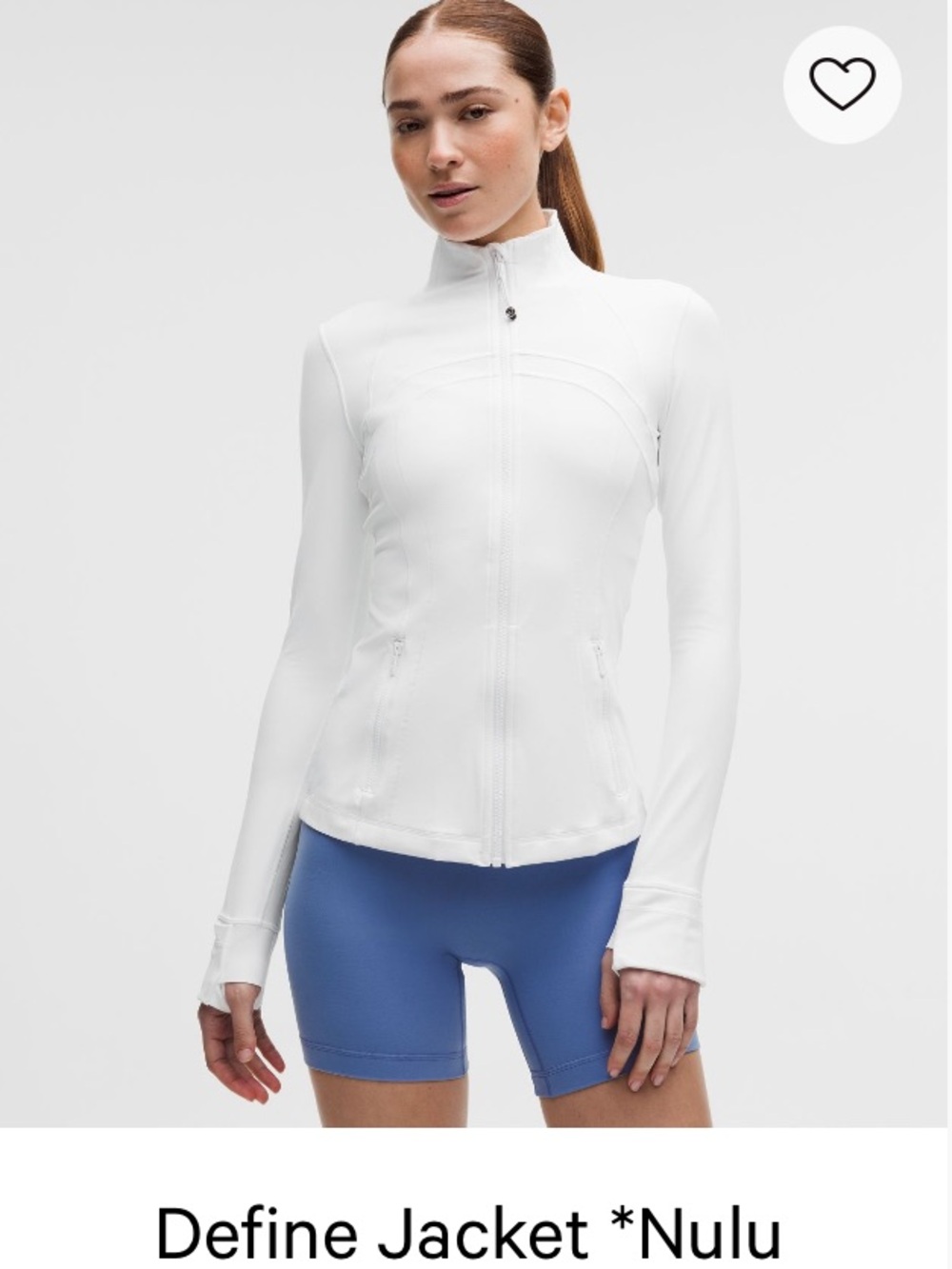 lululemon athletica Off White Define Jacket Nulu